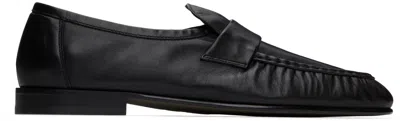 The Row Soft Loafer In Blk Black