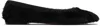 The Row Square Ballet Flat In Pony In Black