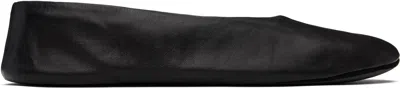The Row Black Stella Slipper Ballerina Flats