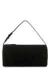 The Row Black Suede 90's Handbag In Black