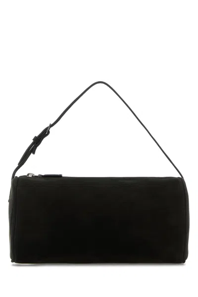 The Row Black Suede 90's Handbag