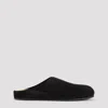 The Row Hugo Suede Clogs In Black