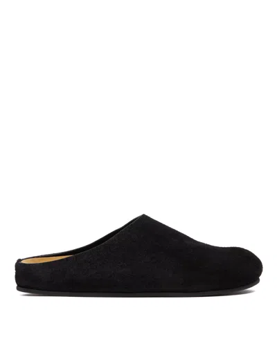 The Row Black Suede Hugo Mules