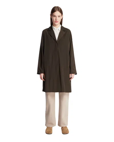 The Row Black Technical Fabric Jacket In Brown