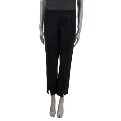 Pre-owned The Row Black Thilde Stretch-scuba Skinny Pants Xl