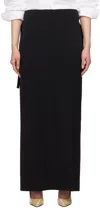 The Row Black Trevy Maxi Skirt In Black