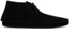 The Row Front Laced Derby Shoes In Black