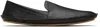 The Row Black Vasko Slip On Loafers In Blk Black