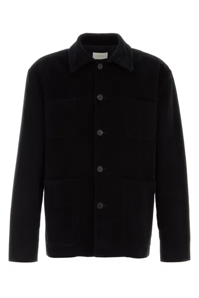 The Row Kian Cotton Jacket In Black