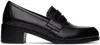 THE ROW BLACK VERA LOAFERS