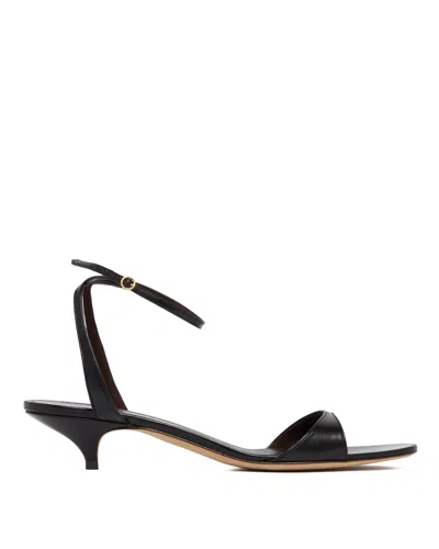 The Row Black Vika Sandals In Black Nero   #000000