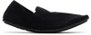 The Row Black Vincit Slippers In Blk Black