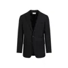 The Row Laydon Single Breasted Wool Jacket In Black