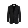 The Row Laydon Single Breasted Wool Jacket In Black