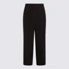 The Row Baguette Pleated Wide-leg Trousers In Black