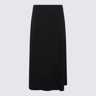 The Row Black Viscose Blend Lonk Skirt