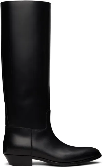 The Row Black Western Tall Boots