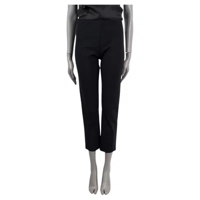 Pre-owned The Row Black Wistworth Slim Pants L