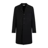 The Row Bernie Single-breasted Wool Coat In Black