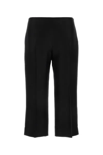 The Row Black Wool Blend Adelie Pant