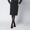 The Row Black Wool Bouclé Skirt In Black