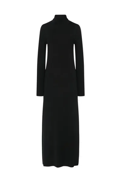 The Row Black Wool Dress