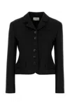 The Row Fletcher Single-breasted Wool Jacket In Black