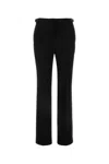 The Row Dina Wool-blend Straight Pants In Black