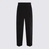 THE ROW BLACK WOOL LILAS PANTS