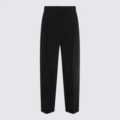 THE ROW BLACK WOOL LILAS PANTS
