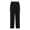 The Row Baguette Pleated Wide-leg Trousers In Black