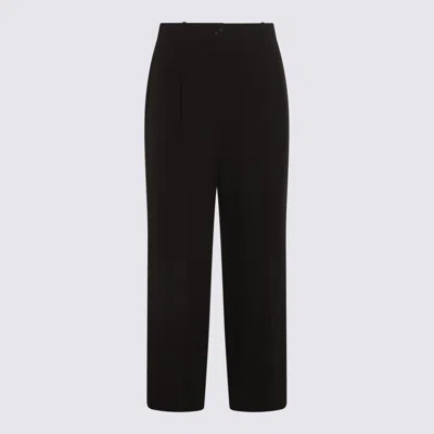 THE ROW THE ROW BLACK WOOL PANTS