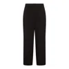 The Row Black Virgin Wool Pants In Black