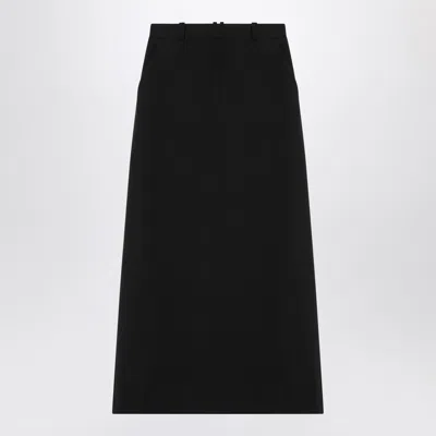 THE ROW THE ROW BLACK WOOL ROUX SKIRT