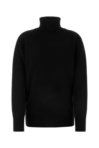 THE ROW BLACK WOOL STEPNY SWEATER