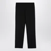 The Row Black Wool Trousers In Black