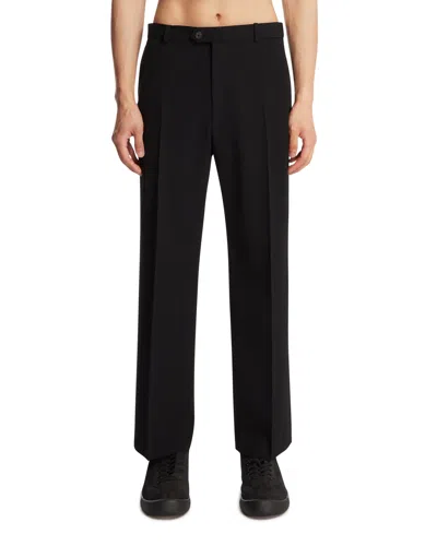 The Row Black Wool Trousers