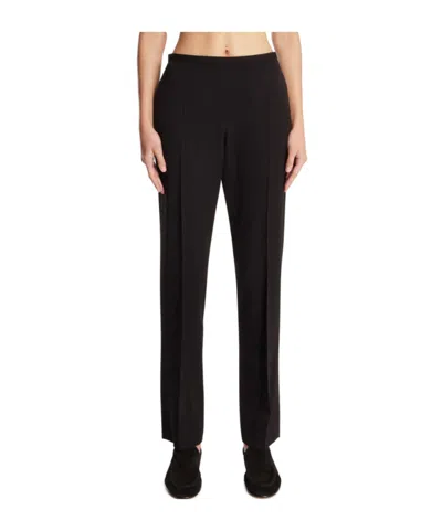 The Row Black Wool Trousers In Brown