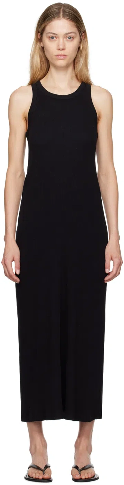 The Row Black Yule Maxi Dress In Blk Black
