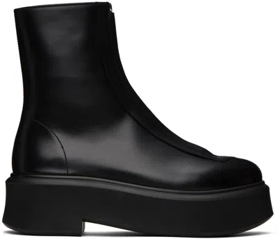 THE ROW BLACK ZIPPED I BOOTS