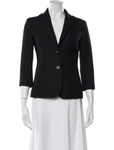 Pre-owned The Row Blazer In Black/blue