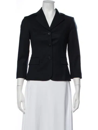 Pre-owned The Row Blazer In Black/blue