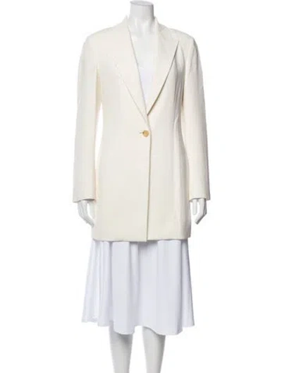 Pre-owned The Row Blazer In White