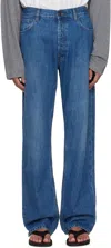 The Row Blue Burt Jeans In Wbe Washed Blue