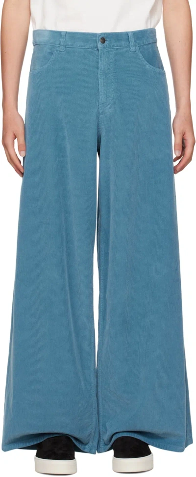 The Row Blue Chani Trousers In Sgp Sugar Paper