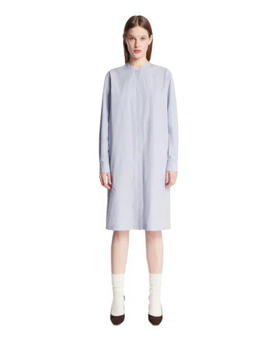 The Row Blue Cotton Chemisier Dress