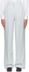 The Row Blue Gaugin Trousers In Light Sky Blue