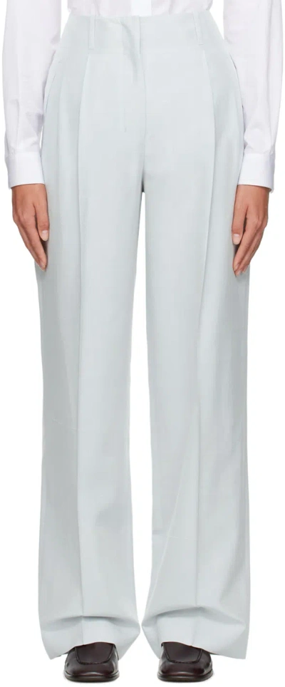 The Row Blue Gaugin Trousers In Light Sky Blue