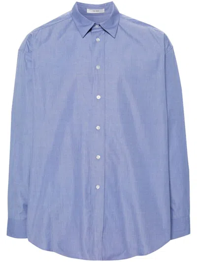 THE ROW BLUE MILLER LONG-SLEEVE SHIRT