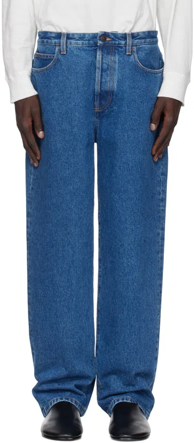 The Row Blue Morton Jeans In Ind Indigo